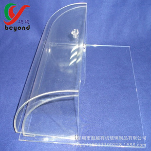 Acrylic bread box bread cover acrylic transparent dust cover food storage box semicircle arc cake box