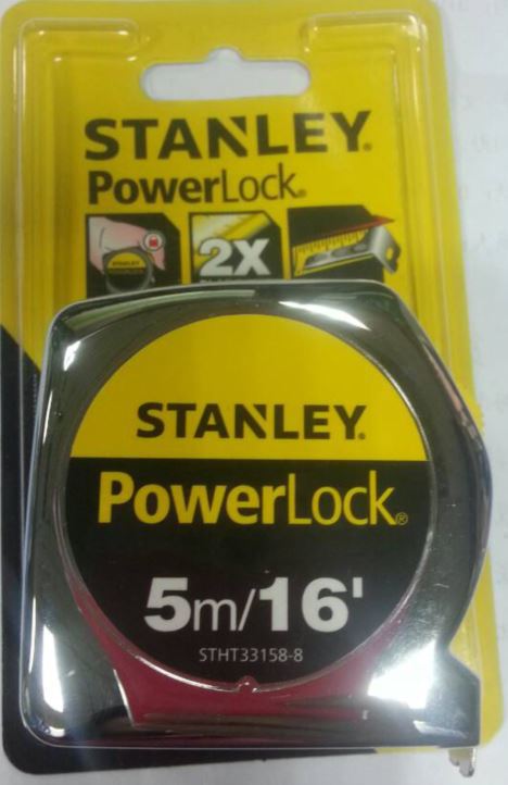 【含税】史丹利工具 POWERLOCK公英制卷尺5m  STHT33158-8-23