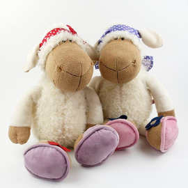 批发毛绒玩具玩偶 休闲羊 情侣休闲羊 家居 婚庆生日礼物抓机娃娃