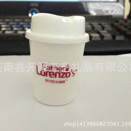 定制塑料ABS PP PVC钥匙扣.立体3D杯子加盖形状.酒店咖啡广告LOGO