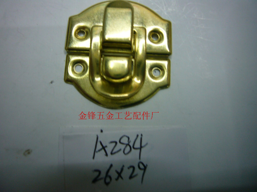 厂家批发木盒小箱扣锁扣批发小元宝扣可以来样品订做纸盒箱扣