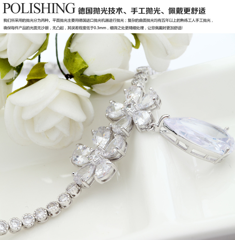 Fashion Diamond Bridal Necklace Wholesale display picture 7