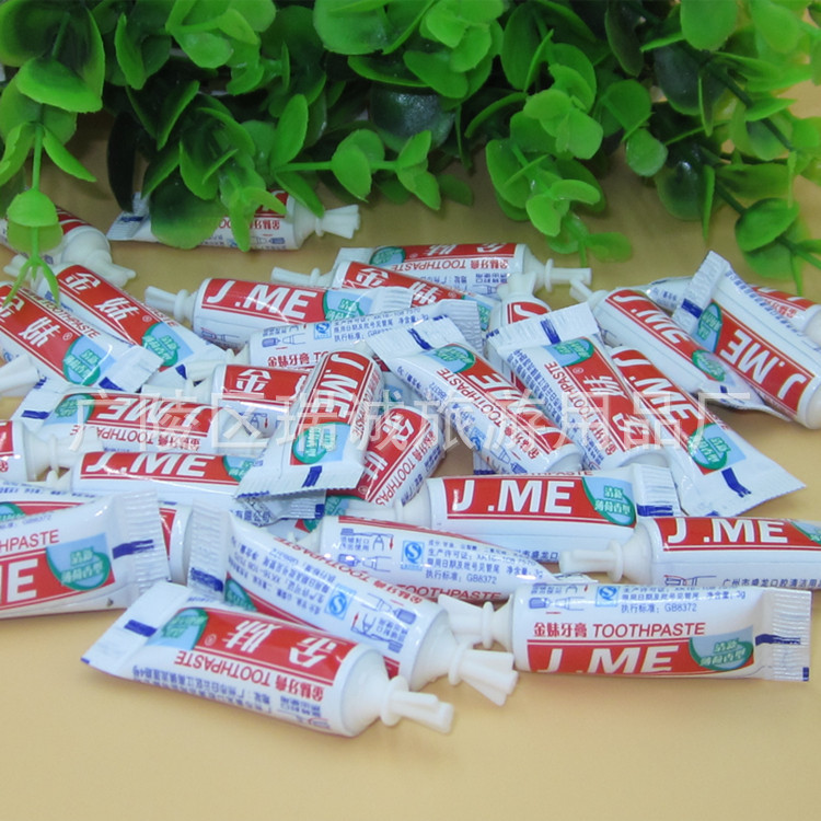 Hotel supplies Guest room disposable 3 g toothpaste Hotel travel Toothpaste Full container wholesale