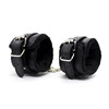 Plush black red fuchsia handcuffs for adults, wholesale