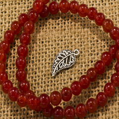 DIY飾品配件復古藏銀鏤空古銀樹葉子吊墜 苗銀手工民族風串珠吊墜