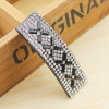 L462 hair accessories rhinestone BB large rectangular bangs clip sides and crushed hair