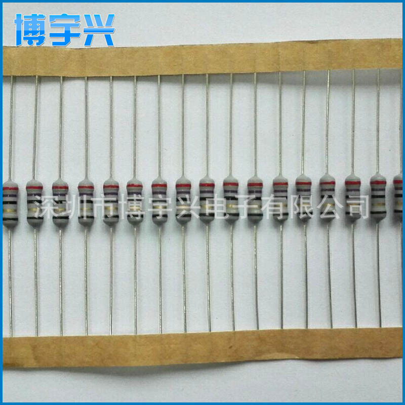 销售批发绕线保险丝电阻 5色环电阻 直插电阻 抗雷击4KV