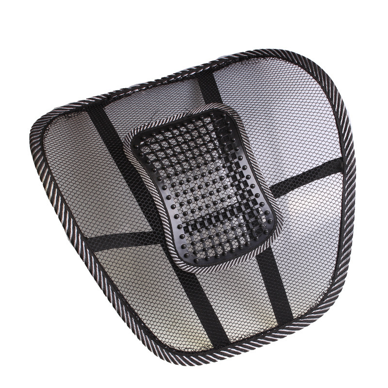 加粗鋼絲皮釘腰靠 黑網(wǎng)紗按摩腰靠 保健腰靠 辦公腰靠R-7243