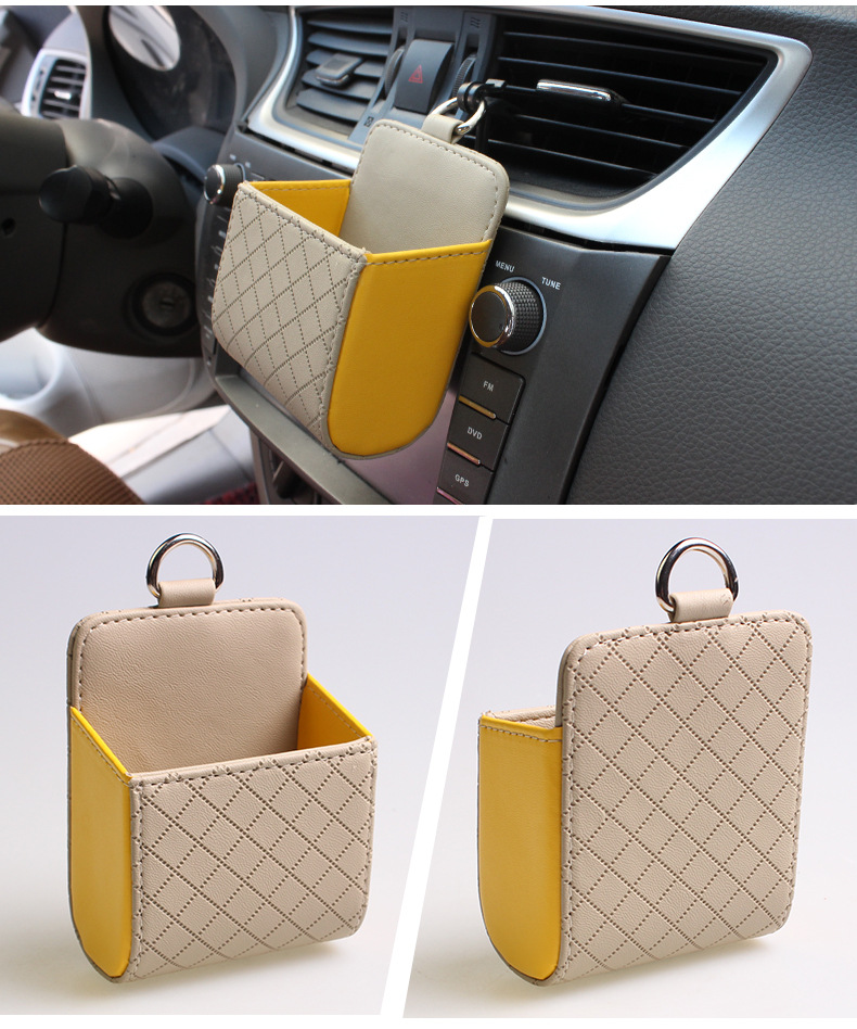 小羊皮出风口杂物袋_15