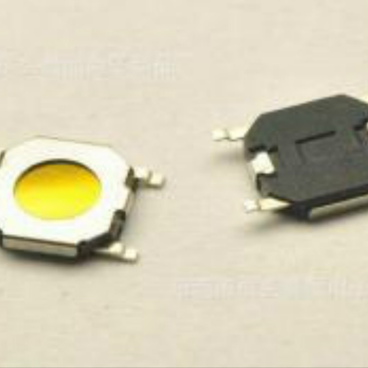 厂家供应4*4-0.7带盖轻触按键锅仔片 按钮开关四脚不锈钢弹片编带