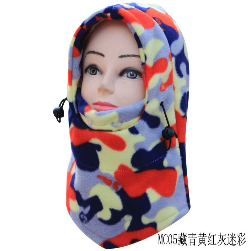 Универсальная camouflage шляпа, теплая бархатная шарф-плед, зимняя медицинская маска, усиленная толщина