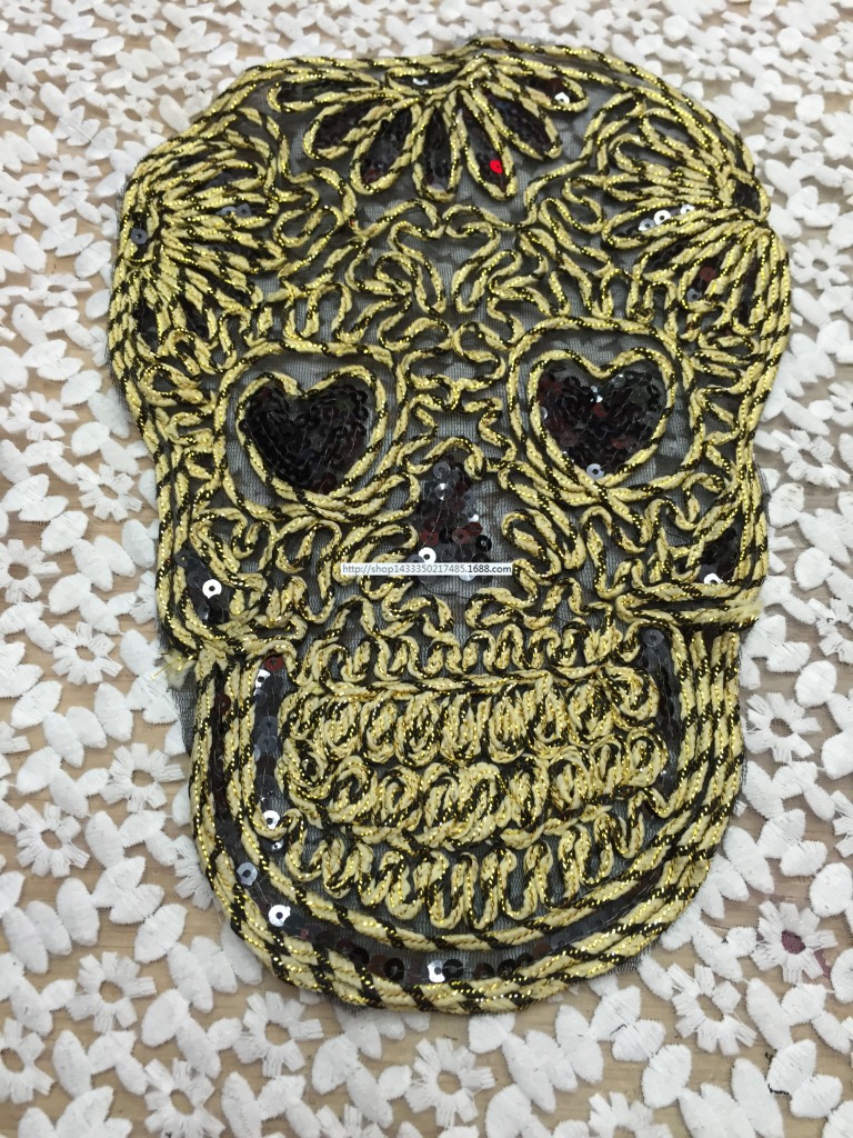 立体刺绣布贴 大号布贴补丁贴 三合一绳绣 服装辅料衣服补贴