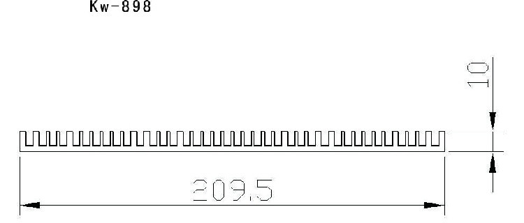 密齿散热器  河南电子散热器 冲压铝板 散热铝型材