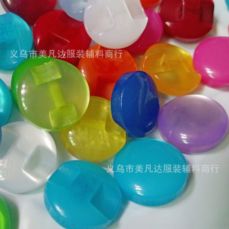 糖果色平蘑菇扣珠光扣