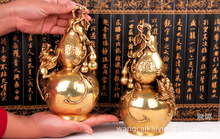 铜葫芦摆件铜器铜貔貅金蟾葫芦一对家居办公室装饰品工艺品