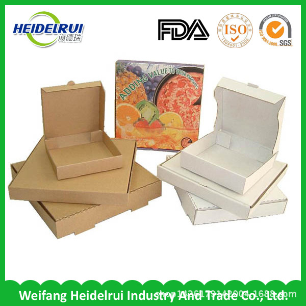 9英寸 披萨盒 可定制飞机盒食品包装盒  潍坊 牛皮纸盒