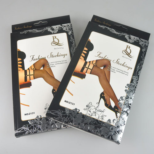BEILEISI lace punk rivet small mesh stockings 2131 skin-fitting anti-falling lace high stockings and mesh stockings