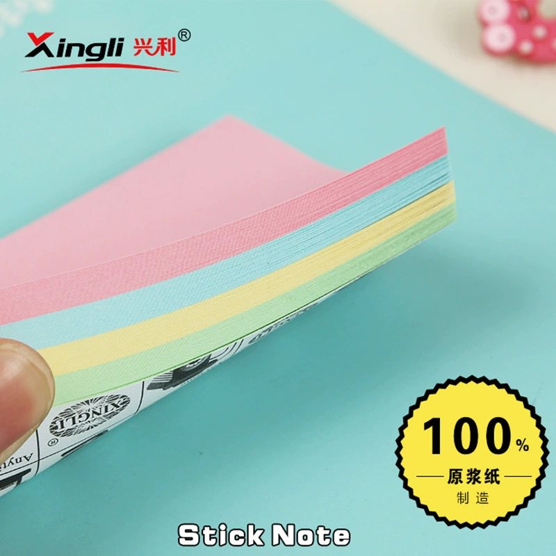 Производители напрямую предоставляют 3*4 липких заметок, канцелярские принадлежности, заметки для переноски nth наклейки с бумагой для заметок цвета радуги