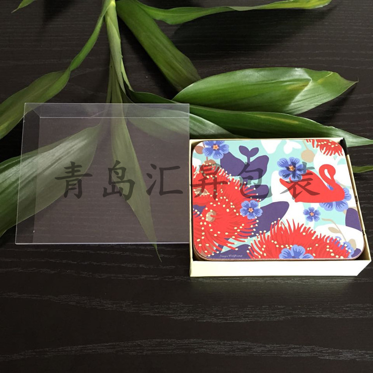 pvc包装盒 透明塑料包装盒两通盒套 可印刷LOGO烫金