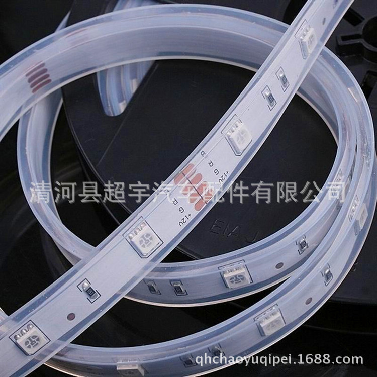 供应柔性防水套管、LED软光条套管、LED导光条套管 柔性防水套管