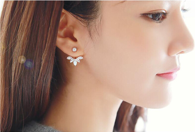 Korea style alloy plating earring (Silver 2026)NHGY0607-Silver 2026