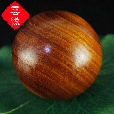 厂家直销批发 红檀木健球手球健身球50MM  木头圆球|ru