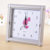 Flower surface square quartz hanging clock metal texture border wall clock hanging bell Taobao hanging clock wholesale manufacturer