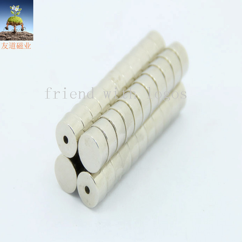 【厂价直销】镀锌钕铁硼 n33-n52磁铁圆形圆片 强磁规格10*3定做