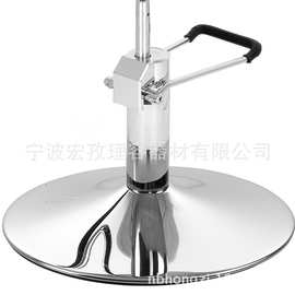 宏孜供应铁电镀480mm底盘配油压中泵 美发椅配件理发椅底盘批发