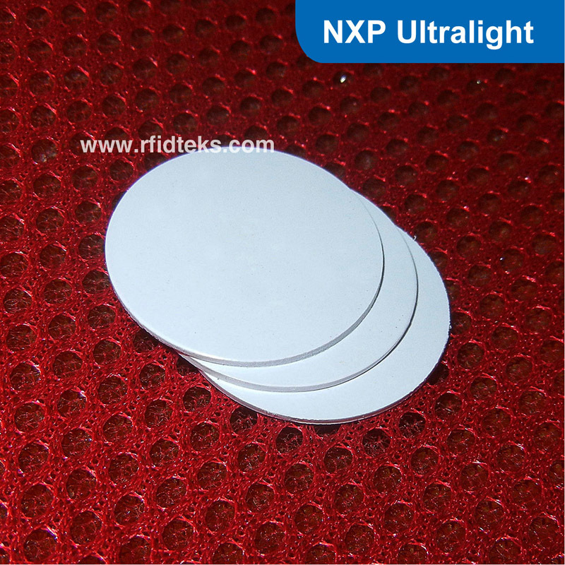 RFID钱币卡 13.56MHz高频钱币卡 MF ULTRALLIGHT芯片 直径18MM