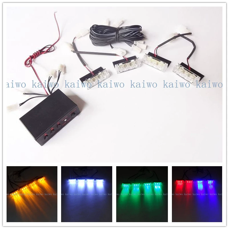 03014 в наличии вспышка 3LEd X4 автомобиль средняя сетка Вспышка светодиодная вспышка лампа постоянного тока 12 В