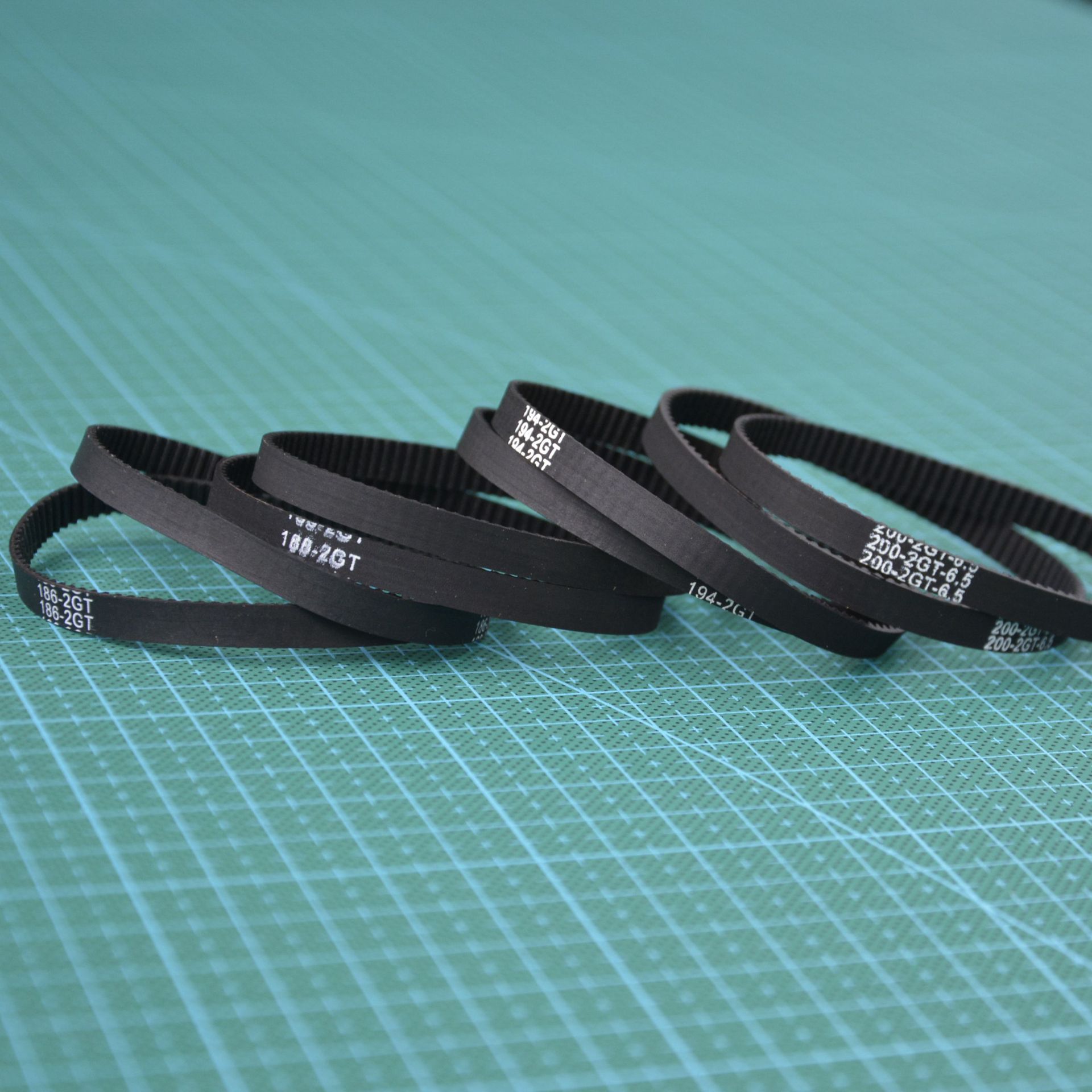 3D打印机配件 2GT-6节长186/168/184mm 圆弧齿闭口同步带2mm齿距
