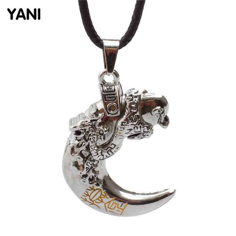 DX293 Anime Di Sekitar Tomb Mencatat Kalung Sentuhan Emas Flaments Liontin Perhiasan-Internasional