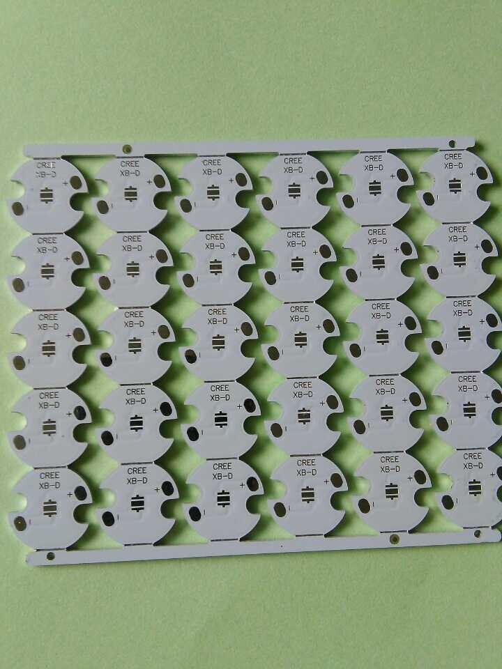 LED手电筒PCB线路板16mm铝基板XBD2525灯珠散热板
