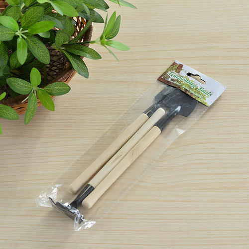 Potting small shovel flower gardening tool succulent planting tool set mini three-piece set household iron shovel