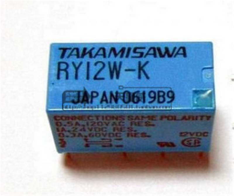 原装富士通高见泽TAKAMISAWA信号继电器RY12W-K 12VDC /8脚/1A