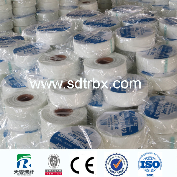 玻璃纤维胶带 自粘玻纤网格带 补墙嵌缝带  ISO、CE认证产品