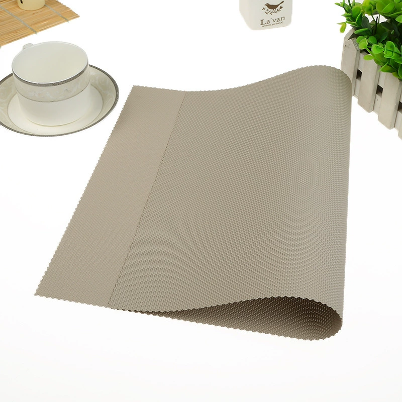 Boutique Recommended new solid color PVC meal pad PVC Western food cushion plastic hot tea table spot supply