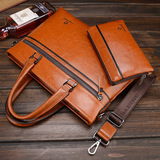 Сумка на одно плечо, дизайнерский портативный ноутбук, бизнес-версия, из натуральной кожи, анти-кража