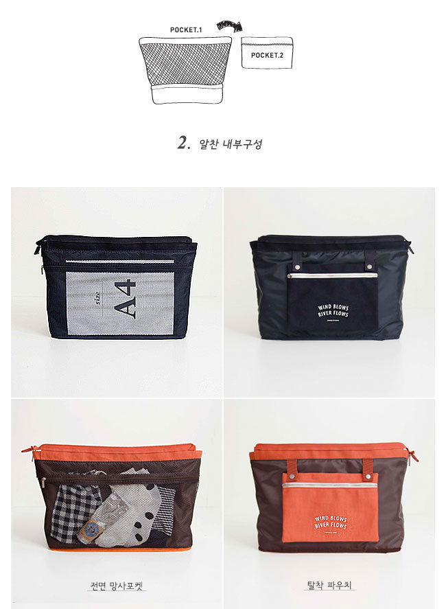 Simple Letter Printing Multifunctional Clothes Shoes Large-capacity Storage Bag Wholesale Nihaojewelry display picture 6