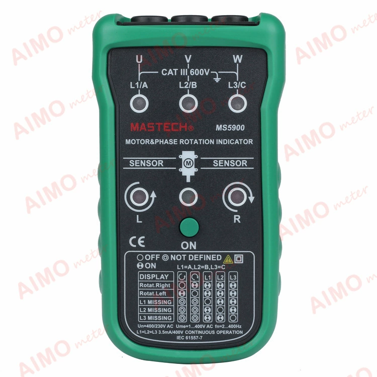 Метр последовательности участка обнаружения магнитного поля индикатора последовательности участка мотора фабрики сразу МС5900