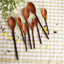 新款树枝咖啡搅拌木勺 日式单色楠木蜂蜜勺 创意冰淇淋饮料搅拌勺