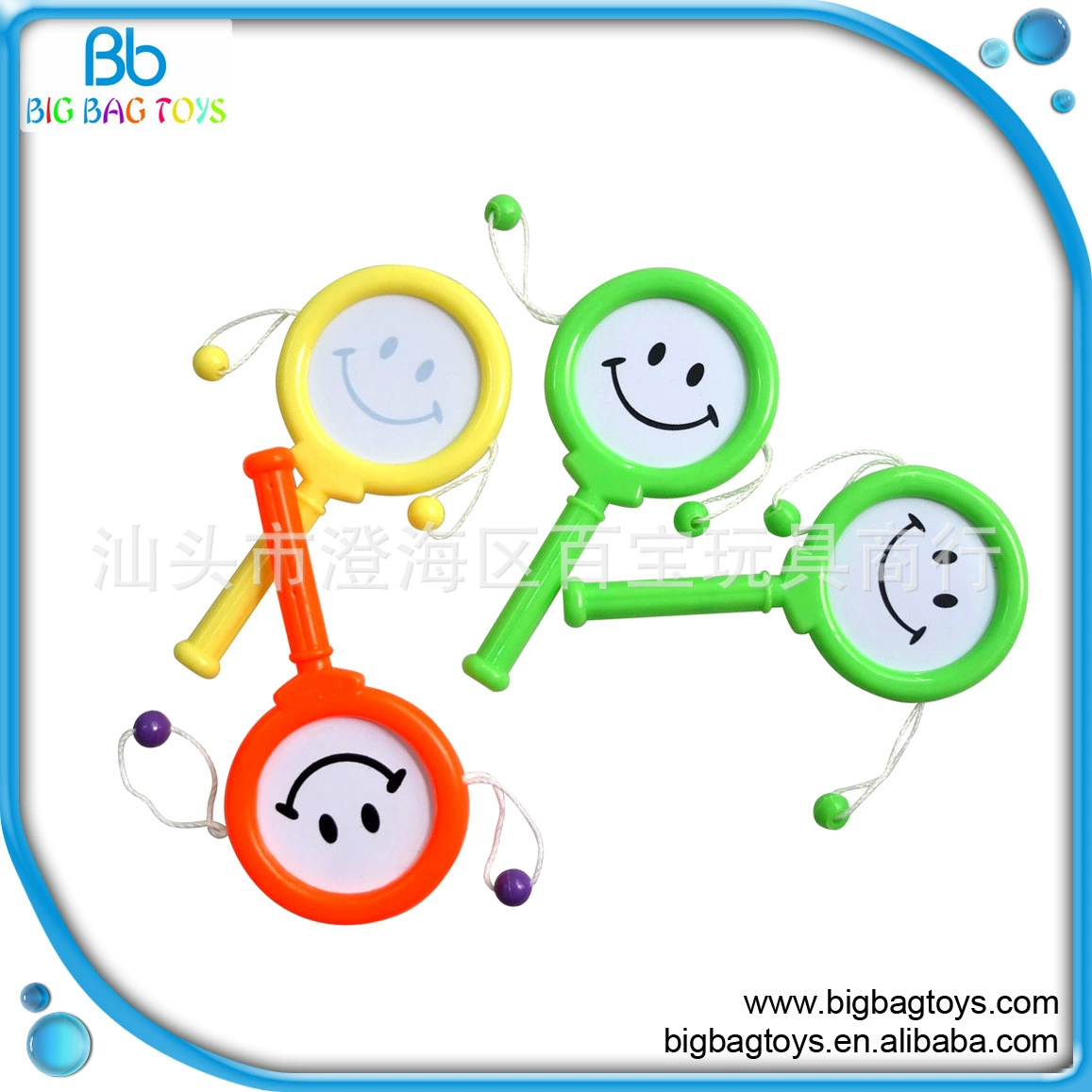 Детская пластиковая игрушка смайлик погремушка детская погремушка