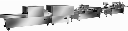 丹麦面包成型机,起酥可颂香颂牛角羊角手撕面包成型机生产线设备