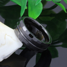 可一件代发黑陶瓷戒指简约男士霸气指环潮流韩版单身食指尾戒极简