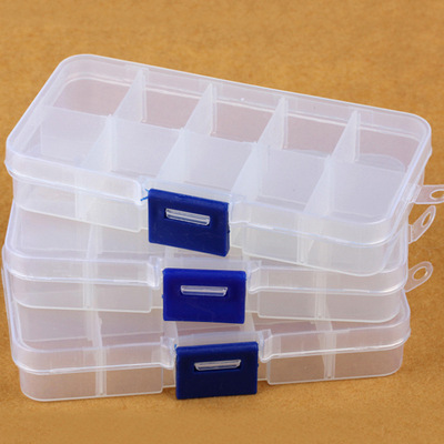 DIY Handmade jewelry box transparent Jewelry Accessories Box rectangle Arrangement Tool Box direct deal