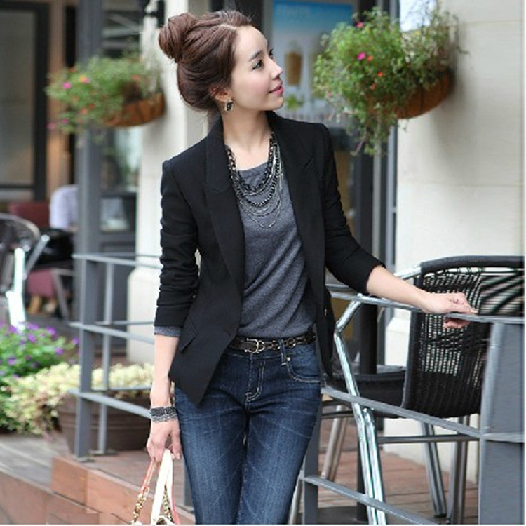 2023 Spring and Autumn Women's Slim Fit Small Suit Large Size Small Suit Jacket Workplace Commuting Urban Easiest for Match Slimming