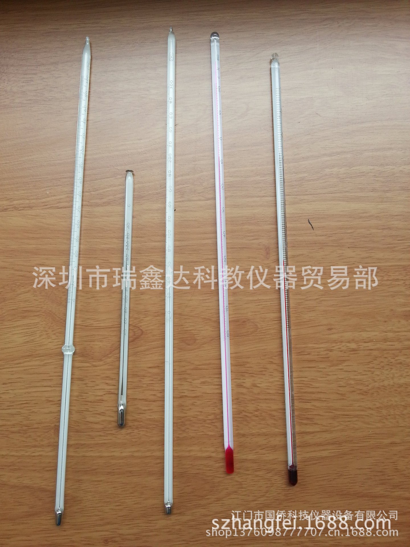 供应有节温度计0-300℃ 水银温度计 烘箱温度计 卡口温度计