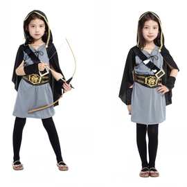 万圣节Cosplay服装 儿童化妆舞会演出服 G-0174猎人服 花童礼服