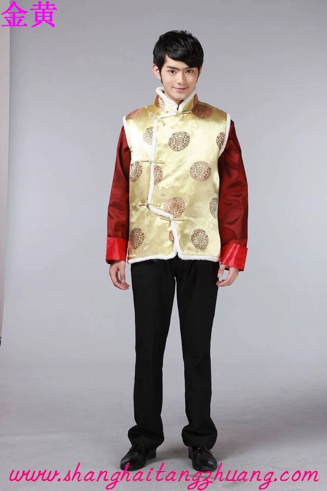 Ethnic vest, men's quilted nurse uniform for leisure, wholesale, Chinese style